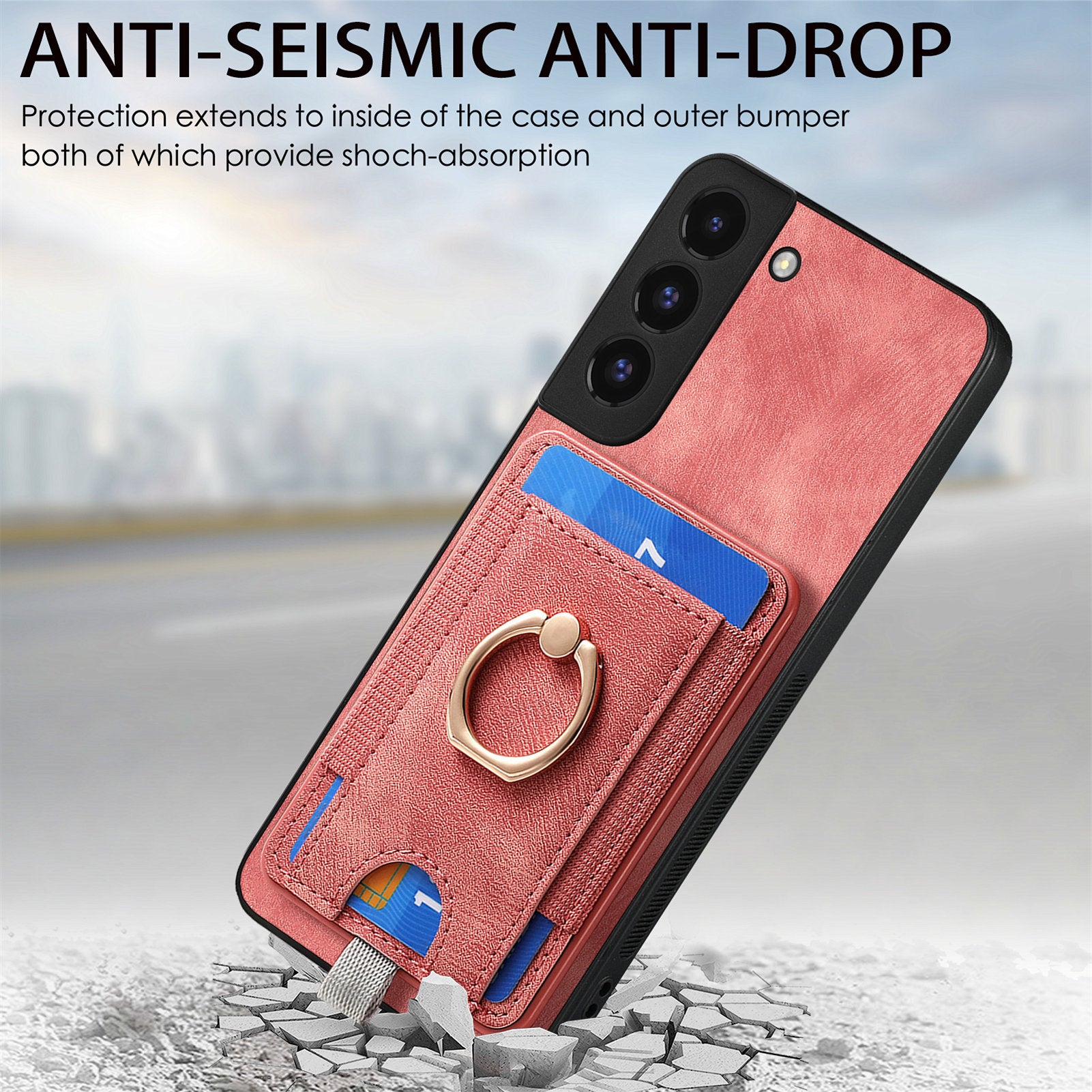 D7 For Samsung Galaxy S22+ 5G Case Detachable 2-in-1 Card Holder Kickstand Phone Cover D7 For Samsung Galaxy S22+ 5G Case Detachable 2-in-1 Card Holder Kickstand Phone Cover